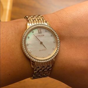 Women’s Citizen Eco-Drive Watch (Rose Gold)